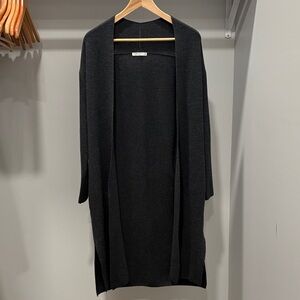 MM Lafleur Charcoal Open-Front Cardigan